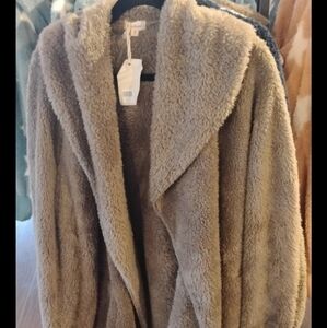 Cozy Tan Faux Fur Jacket